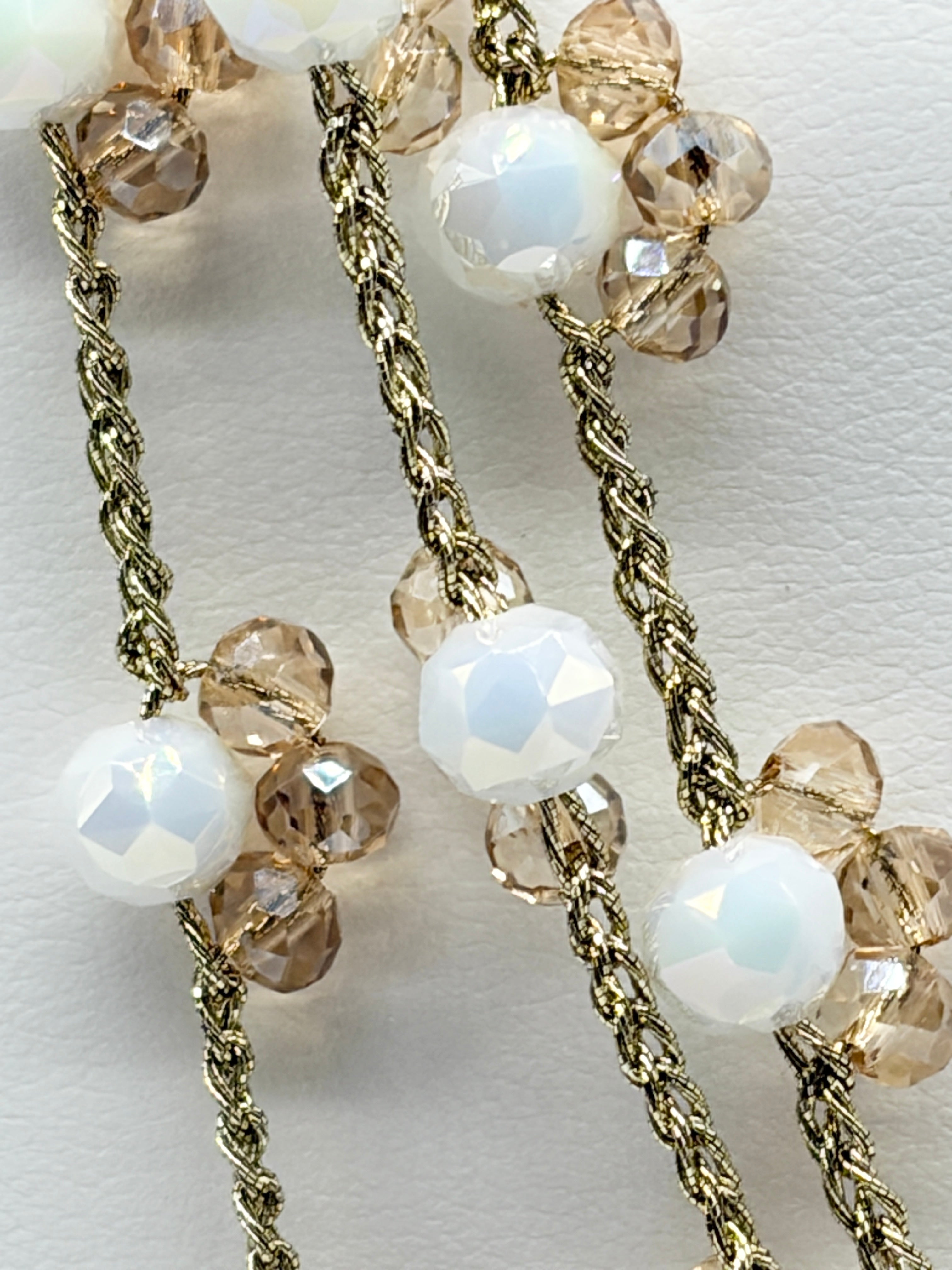 “Bucaneve” - Collana Artigianale Oro & Cristalli con Stella